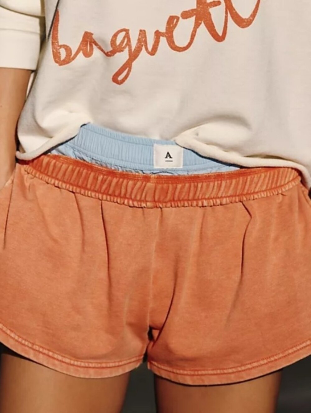 Anthopologie Daily Practice Less Regrets Pull-On Shorts ~ Fresh Cherry